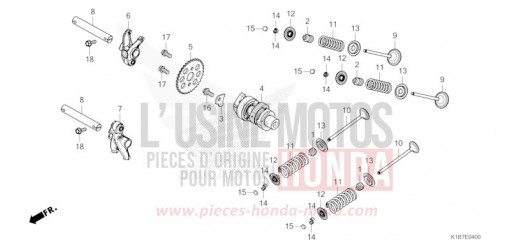 ARBRE A CAMES/SOUPAPE NSS350AN de 2022